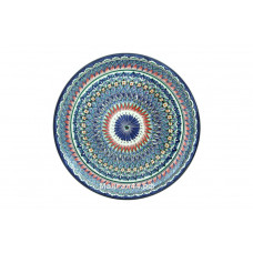 Ляган Риштанская Керамика 38 см. плоский, синий